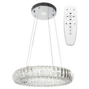 Plafoniera Led In Cristallo App1040-cp + Telecomando