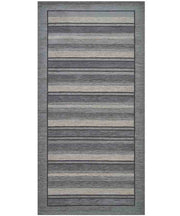Tappeto STYLE GRIGIO cm.55x280 moderno a righe, passatoia cucina multiuso lavabile velour antiscivolo