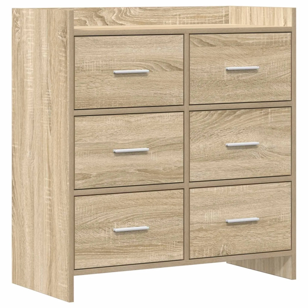 Credenza Rovere Sonoma 75 x 33 x 80 cm Legno ingegnerizzato 8011101