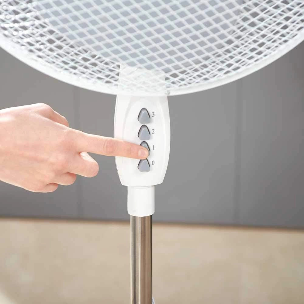 Black+decker bxefp40e ventilatore a piantana, 40 w, plastica, bianco [classe di efficienza energetica a]