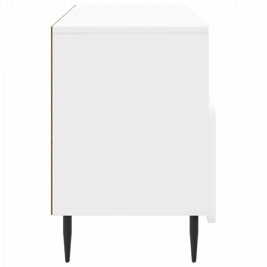 Mobile TV Bianco Lucido 102 x 34,5 x 50 cm Legno ingegnerizzato