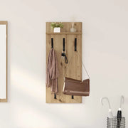 Appendiabiti a muro A parete Rovere artigianale 40 x 10 x 90 cm 874458