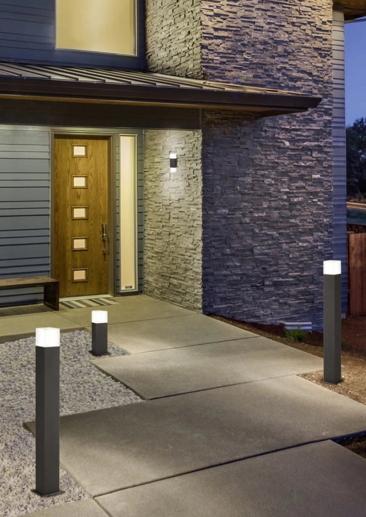 Paletto da giardino esterno HUDSON Trio antracite IP44