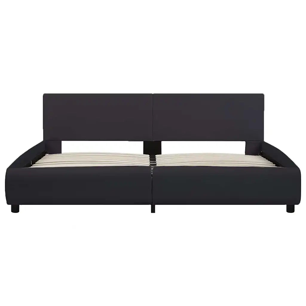 Giroletto con LED Nero in Similpelle 160x200 cm