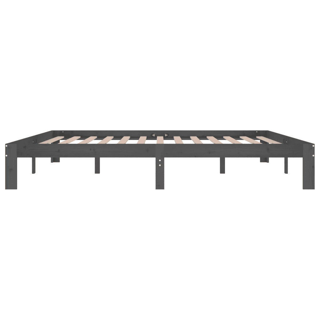 Giroletto Grigio in Legno Massello di Pino 200x200 cm 810387