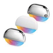 LUCE CORTESIA RGB - PLASTICA BIANCA LED COURTESY LIGHTS - RGB LIGHT - WHITE PLASTIC COVER