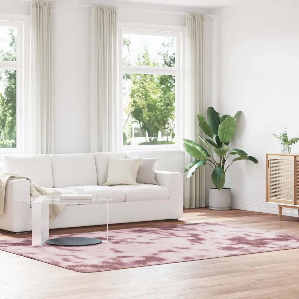 Tappeto Shaggy a Pelo Lungo NAVARRA Rosa Antico 200x290cm 4102849