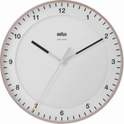 Orologio da Parete - Analogico - Kunststof - Quartz - Indicazione Oraria Radiocomandata - Movimento a Scoppietto - Ø30cm - Rosso Chiaro - Bianco
