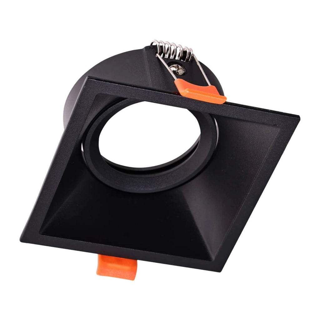 Faretto incasso soffitto quadrato nero GU10 Milagro MLOS7242