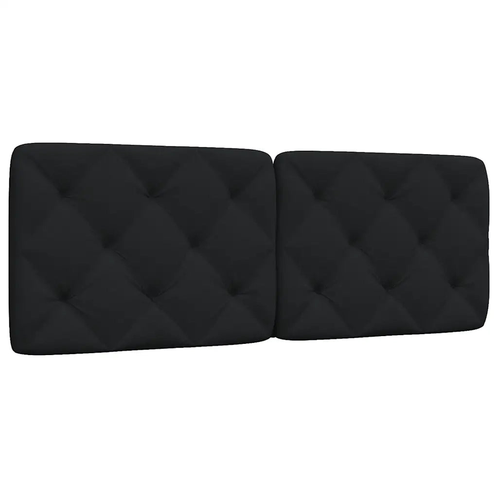 Cuscino Testiera Nero 120 cm in Tessuto