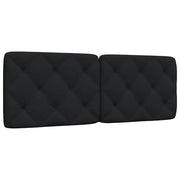Cuscino Testiera Nero 120 cm in Tessuto