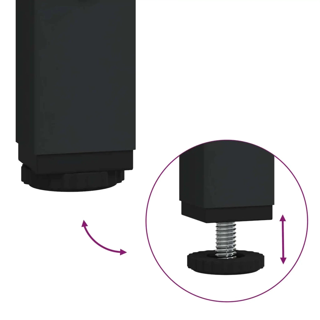 Tavolo consolle Rovere Nero 180 x 29 x 76,5 cm metallo PB 8010903