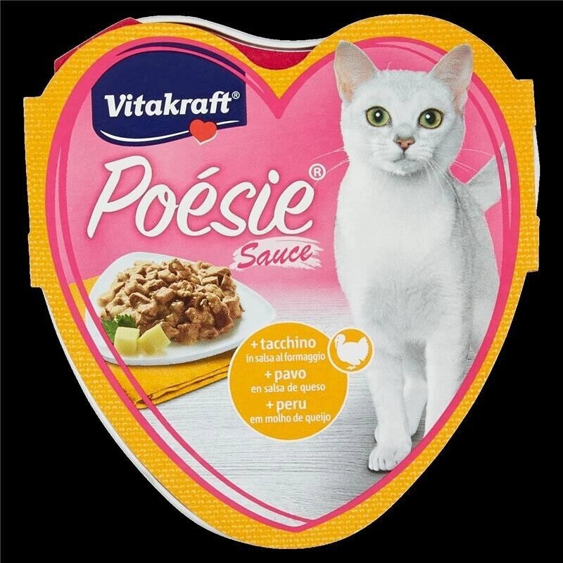 GATTO POÉSIE SAUCE + TACCHINO IN SALSA AL FORMAGGIO 85 G