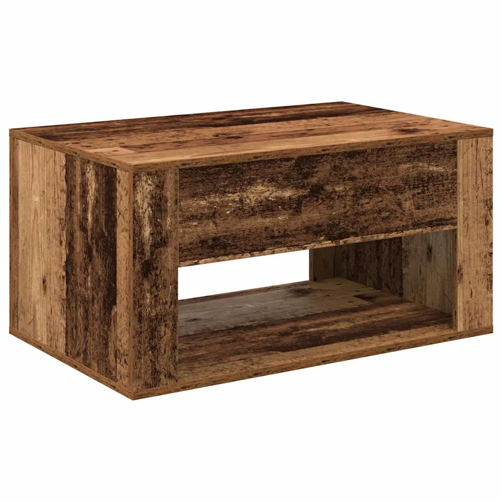 Tavolino da salotto con cassetto Legno vecchio 80 x 50 x 40 cm