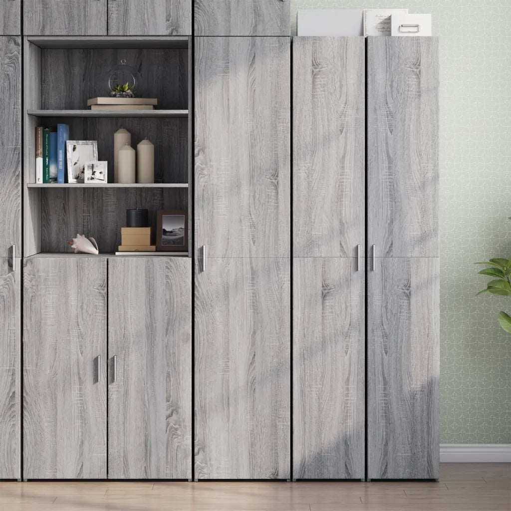 Credenza Grigio Sonoma 40x42,5x185 cm in Legno Ingegnerizzato 3281404