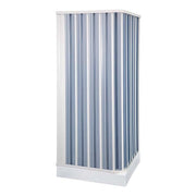 Box Doccia a soffietto a 2 lati cm 80 x 80 - H.184 - con apertura RIDUCIBILE e REVERSIBILE - CR
