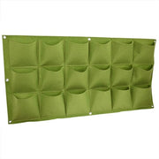 Pianta Verticale per Giardino - 18 Sacchetti - Materiale in Velluto - Riciclabile - Leggero - Adatto per Esterni/Interni - Sacchetto per Piante