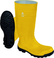 Deltaplus STIVALI ANTINFORTUNISTICA IN PVC GINOCCHIO COPPER S5 SRA Col. Giallo/Nero Mis. 46