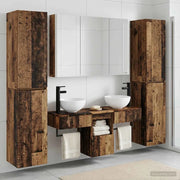 Set di mobili per il bagno 6 pcs Legno antico 3407189