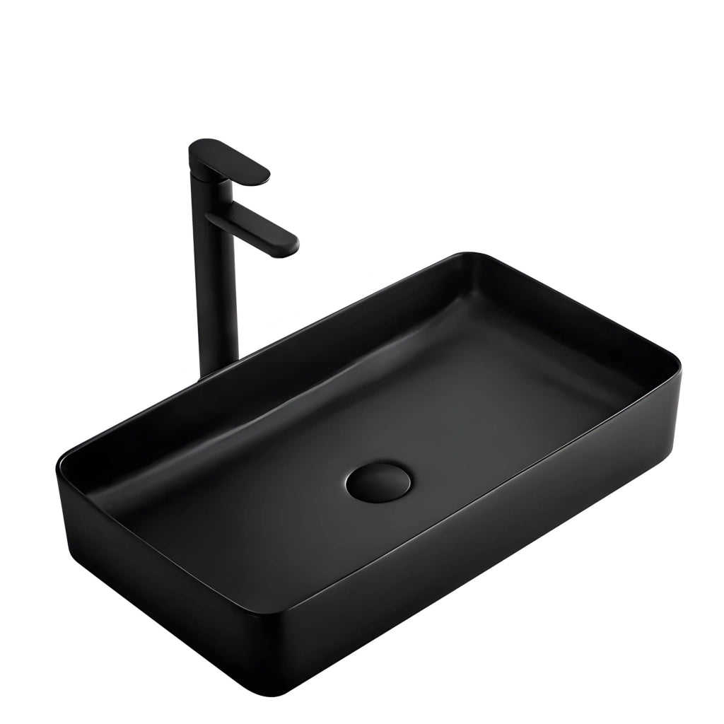Lavabo Da Appoggio Denis Black Mat
