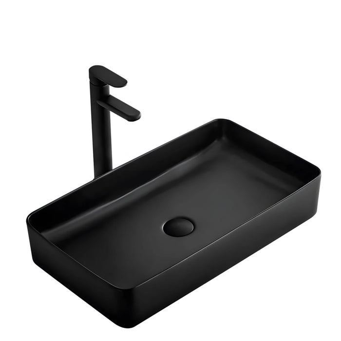Lavabo Da Appoggio Denis Black Mat