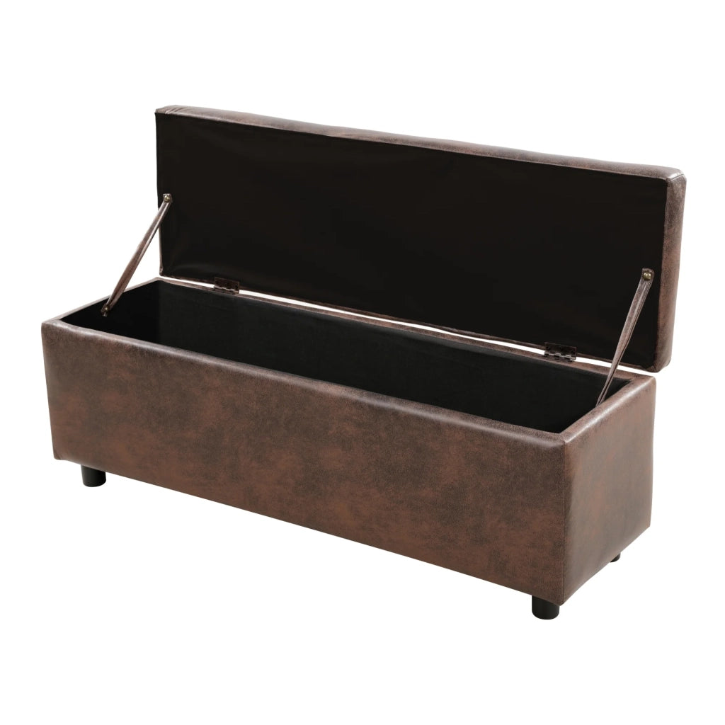 Panca contenitore 118 x 37 x 43 cm marrone 03_0008966