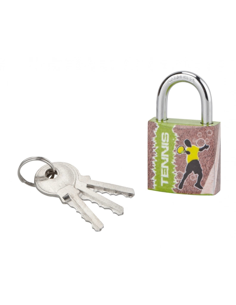 Lucchetto Line Sport Tennis, acciaio, interno, arco in acciaio, 30 mm, 3 chiavi – THIRARD