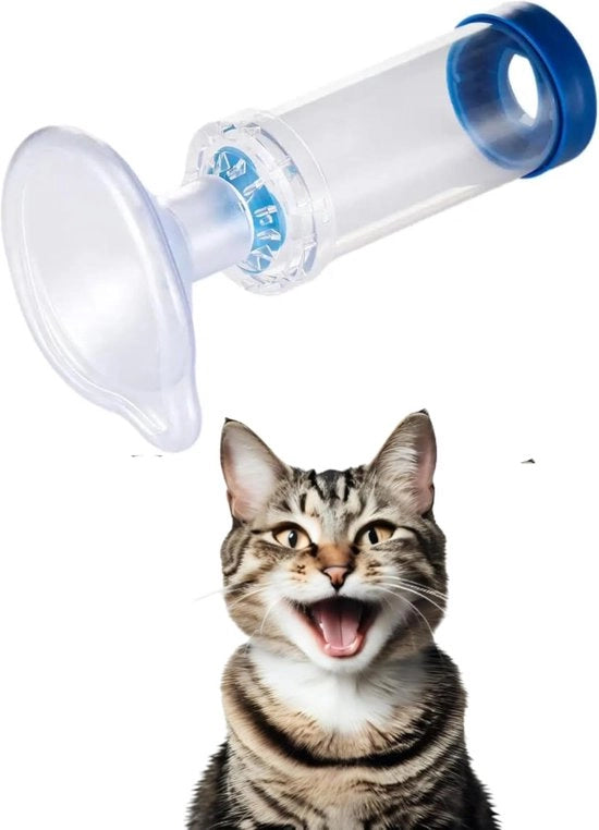 Inalatore per Animali con Maschera Facciale - Camera Aerodinamica Portatile per Gatti, Maschera Facciale Comoda Speciale per Gatti