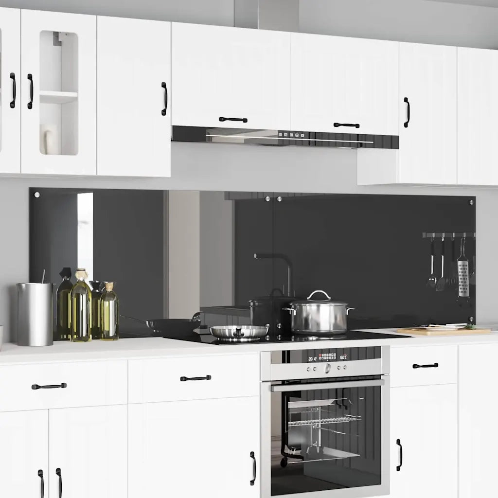 Schienale da cucina 2 pcs Grigio scuro 110 x 60 cm 3415508