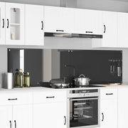 Schienale da cucina 2 pcs Grigio scuro 110 x 60 cm 3415508