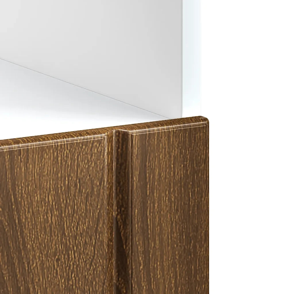 Armadio Forno Lucca Rovere Marrone in Legno Multistrato 853764