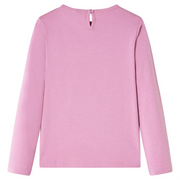 Maglietta per Bambini Maniche Lunghe Rosa Bruciato 104 13970
