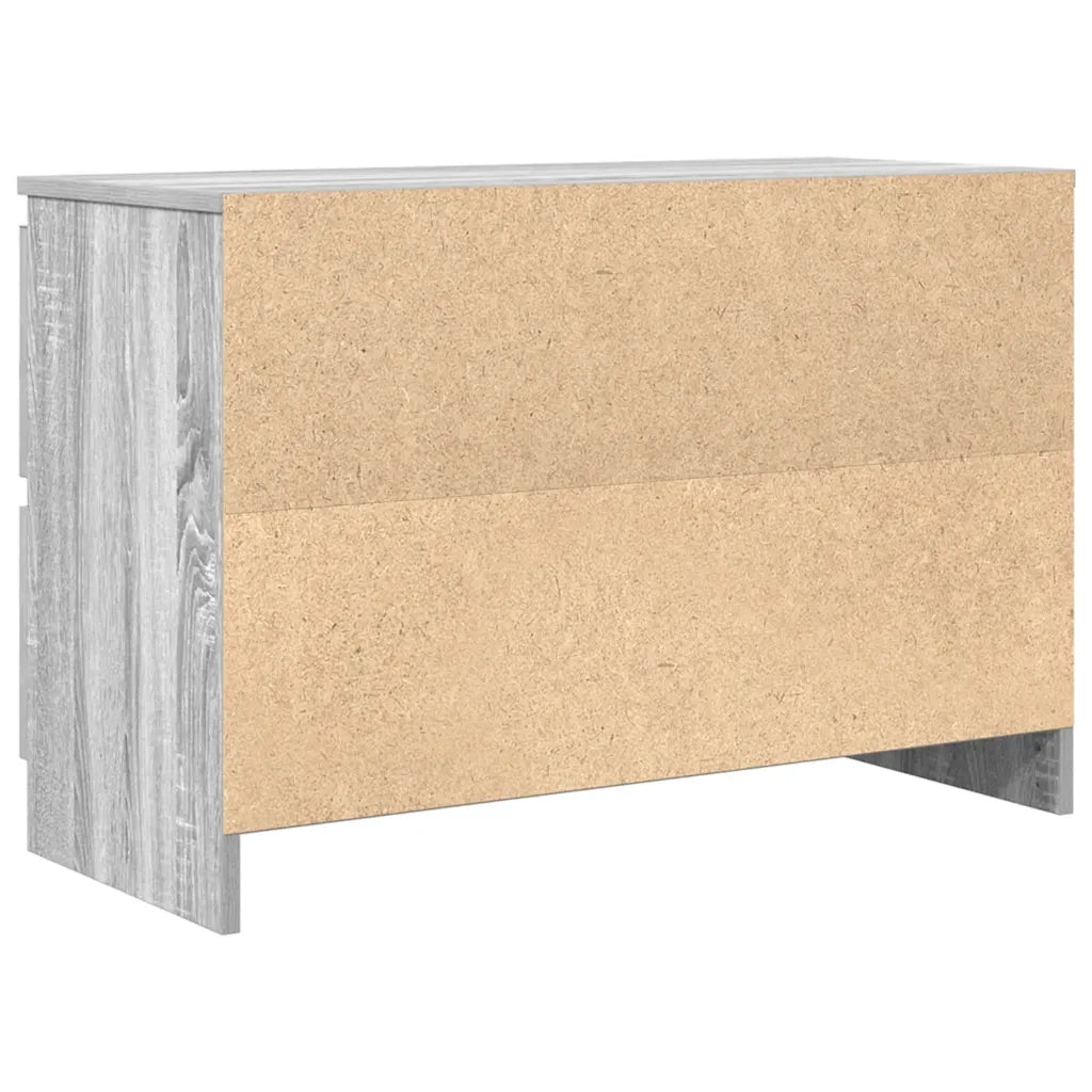 Mobile Porta TV Grigio Sonoma 80x35x54 cm in Legno Multistrato