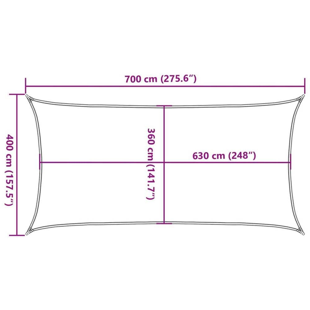 Sun Sail 160 G/square Meter Cream 4x7 M HDPE