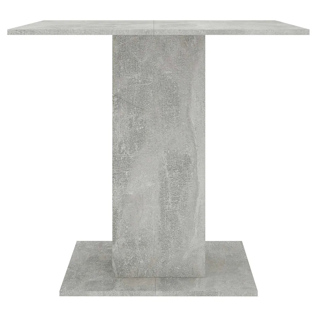 Tavolo da Pranzo Grigio Cemento 80x80x75 cm in Truciolato