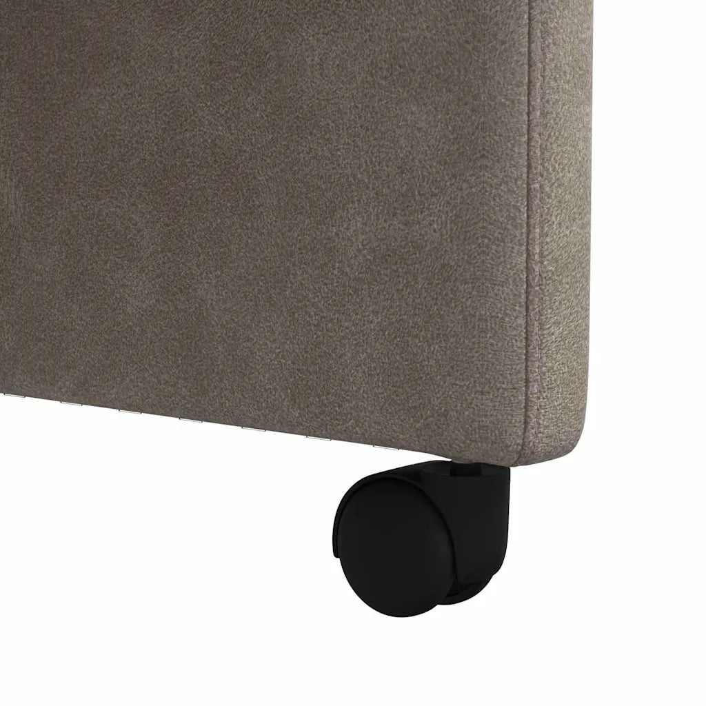 Sedie da Pranzo con Ruote 2 pcs Grigio 58 x 67 x 97 cm 42017894