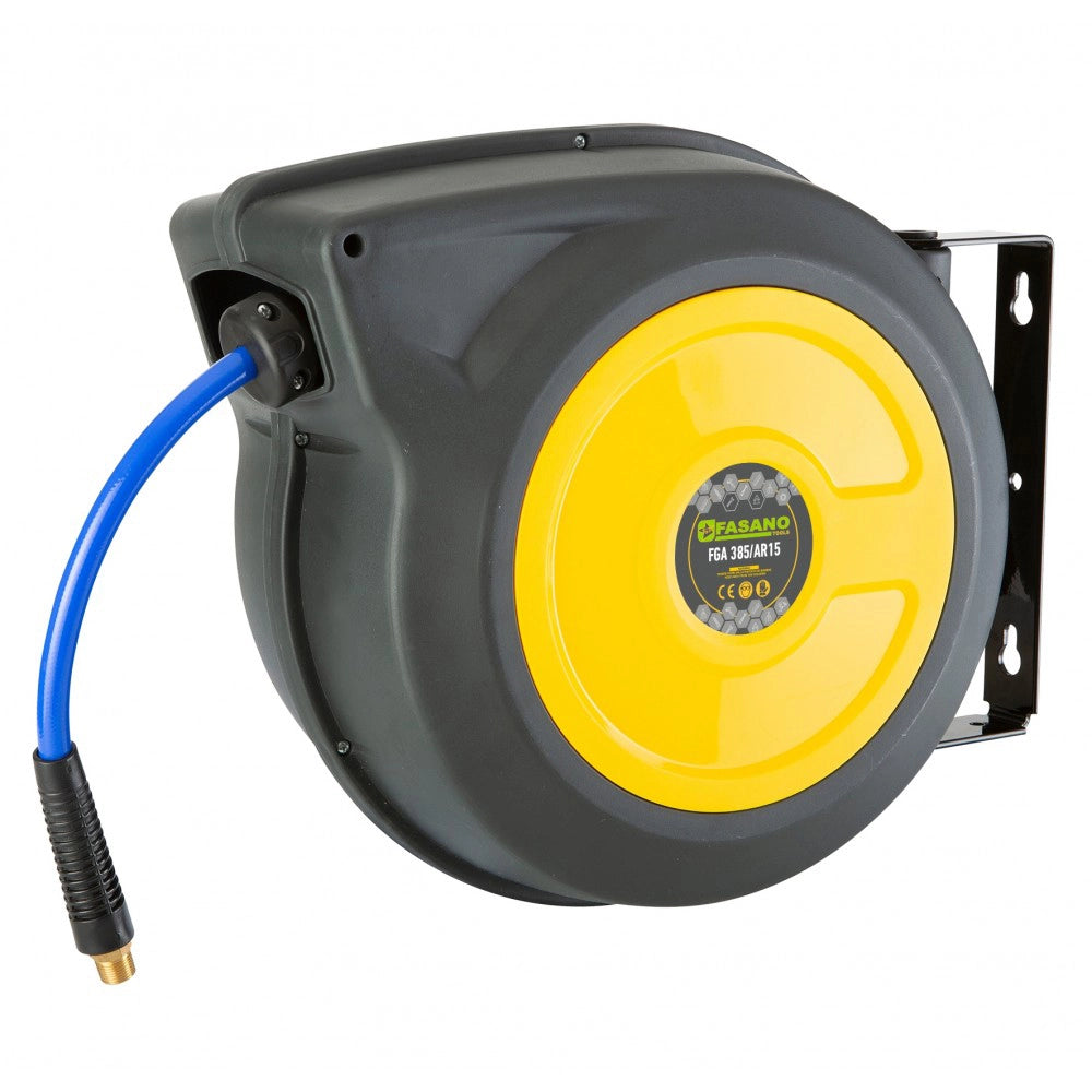 AVVOLGITUBO ARIA COMPRESSA TUBO POLIURETANO RETINATO 15m ATTACCO 1/4 Ø8mm FASANO