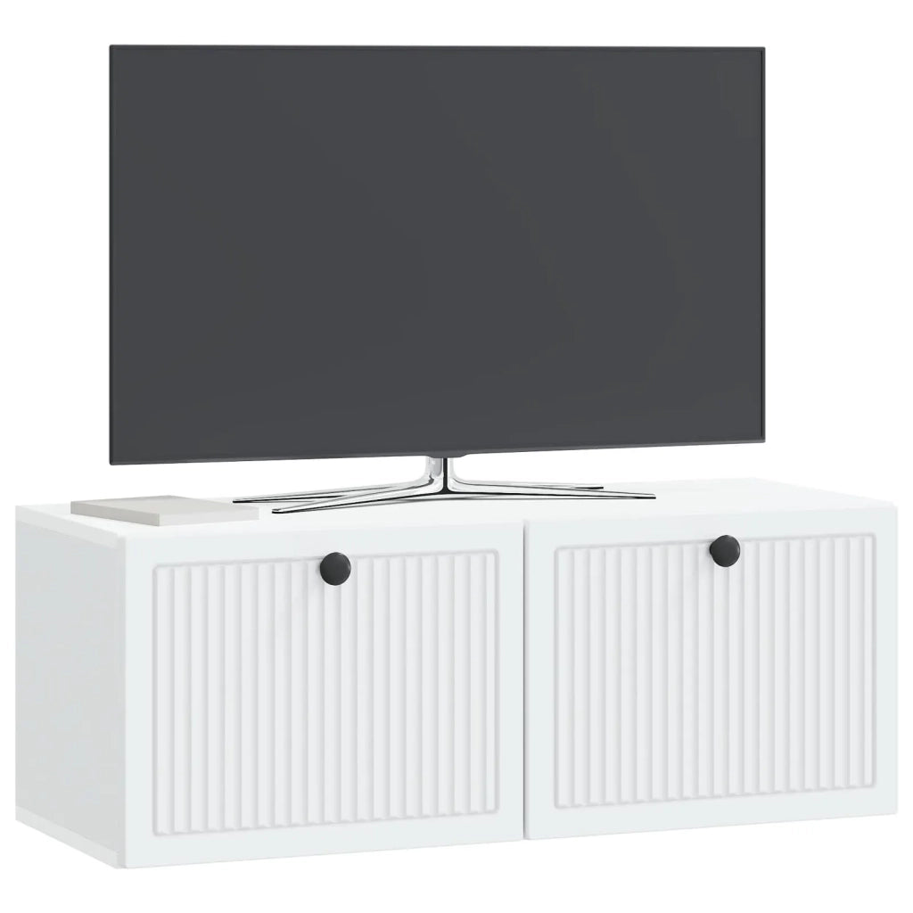 Mobile Porta TV da Muro Bianco 78,5 x 31 x 30 cm 898035