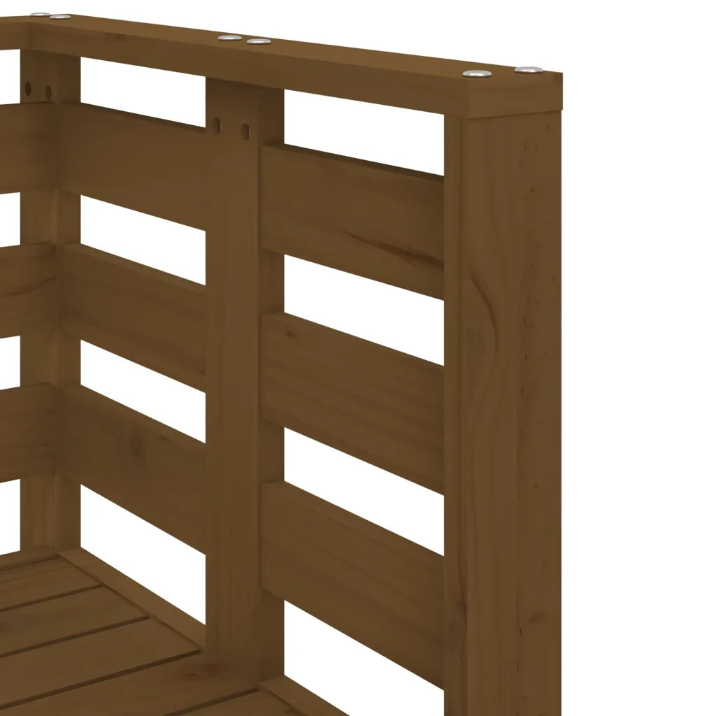 Set Salotto da Giardino 3 pz Ambra in Legno Massello di Pino 825145