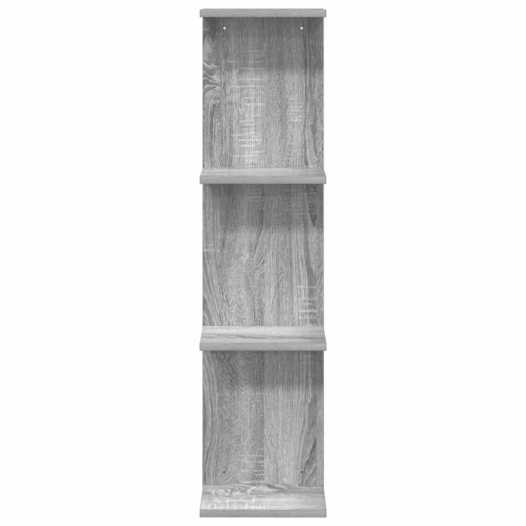 Scaffale da parete 2 pz Sonoma grigio 22 x 15 x 100 cm 8012447