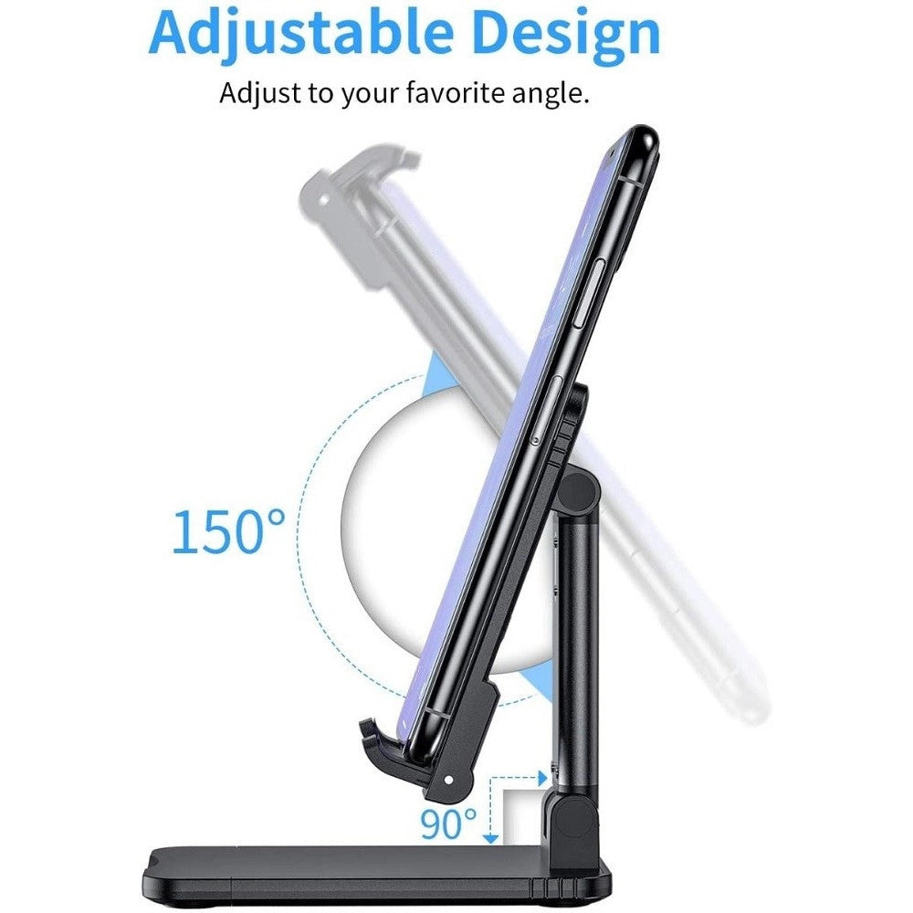 Trade Shop - Supporto Porta Cellulare Universale Regolabile Tablet Telefono Da Tavolo Q-zj300 -