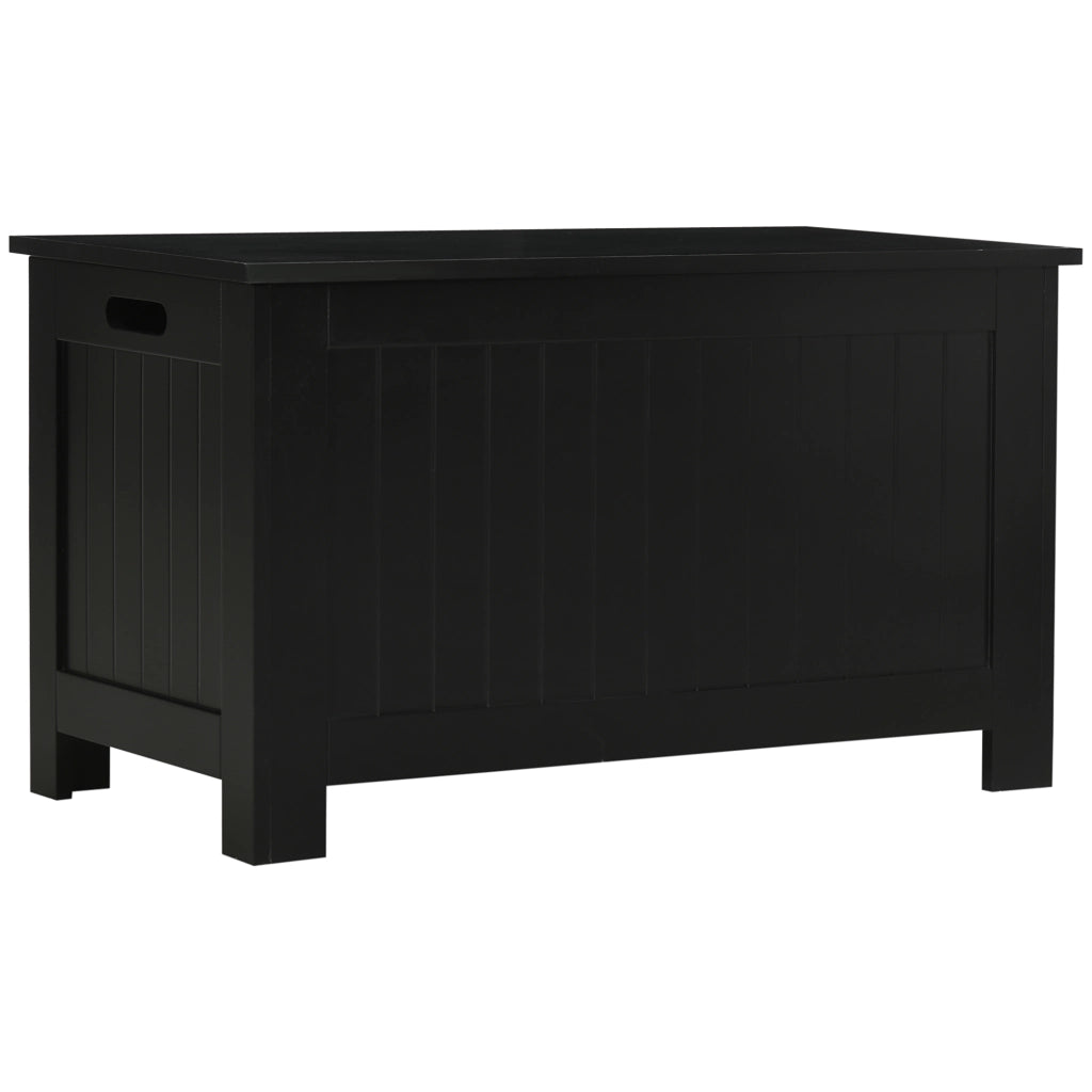 Baule contenitore con coperchio ¨C Xylo ¨C nero 81x40x46 cm