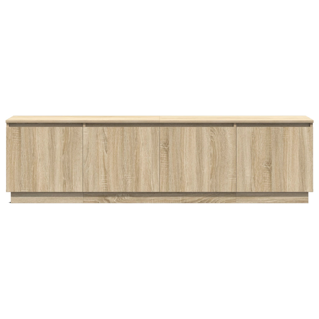 Mobile TV  con LED Rovere Sonoma 180x38x49 cm Legno ingegnerizzato