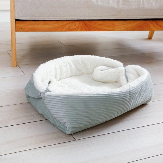 Letto per cani e gatti - lavabile, pieghevole, morbido e comodo - cuscino morbido e comodo per gatti - 61 x 51 cm, Verde