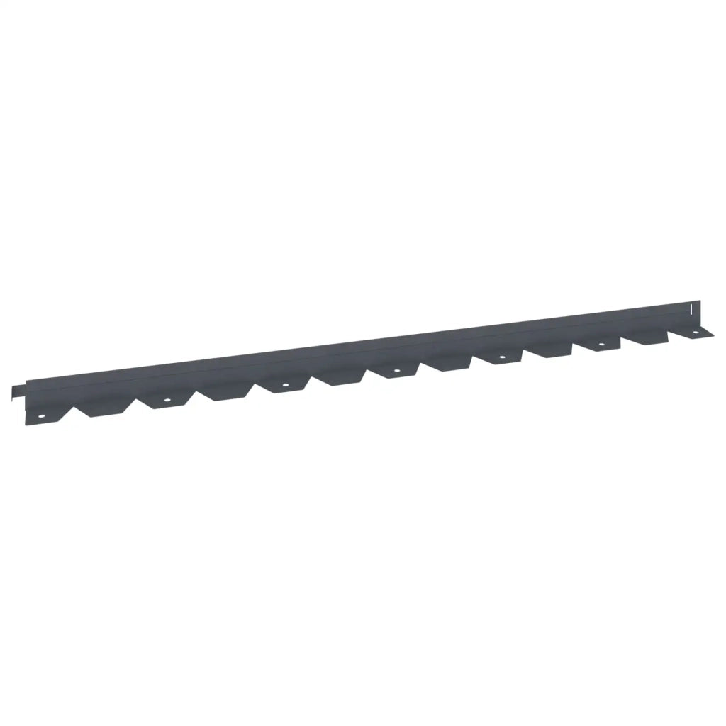 Bordura per Prato 50 pcs 102 x 4 x 4 cm Acciaio Antracite 8008725