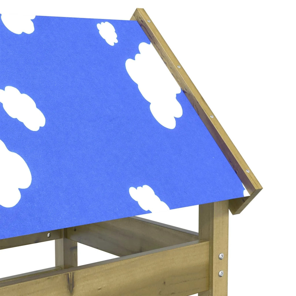 Torre da Gioco Marrone Legno Impregnato Solido
