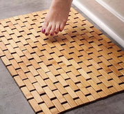 Matrice antiscivolo in bambù per doccia con funzionalità antiscivolo, modello senza nome, 100x50 cm, materiale bambù, resistenza 30 kg/cm².