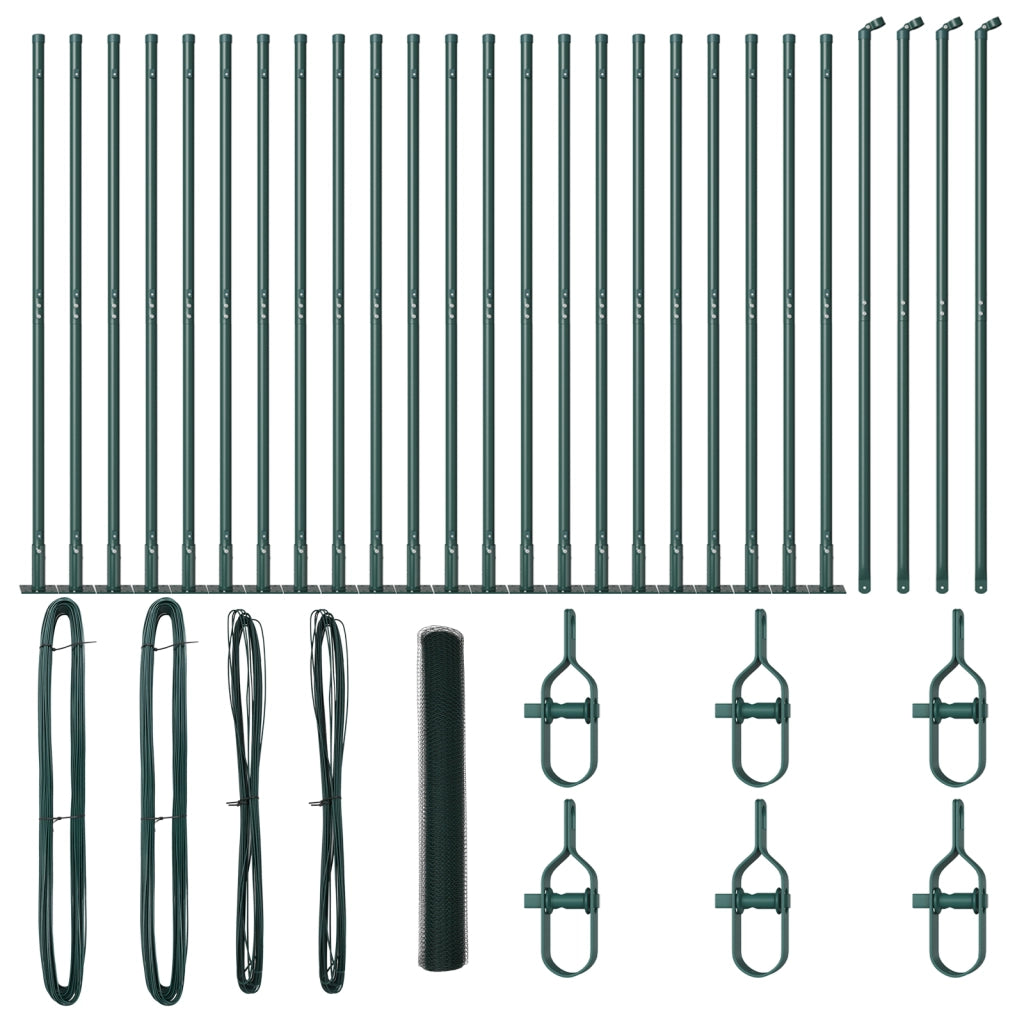 Recinto Esagonale  Verde 1.2x50 m Acciaio