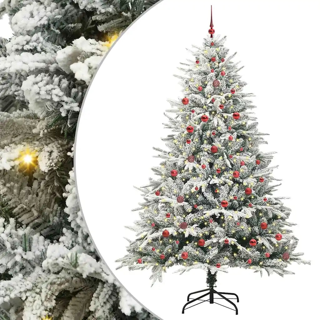 Albero di Natale Artificiale Pre-illuminato con Set di Palline 3395415