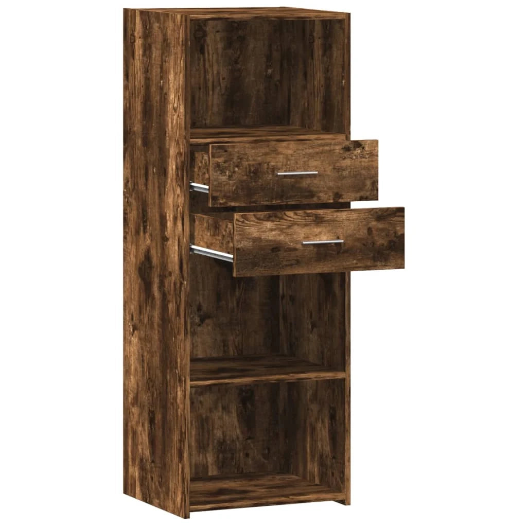 Buffet credenza cassettiera mobiletto mobile contenitore organizer cucina soggiorno salotto alto 45 x 42,5 x 124 cm legno ingegnerizzato marrone 02_0033361